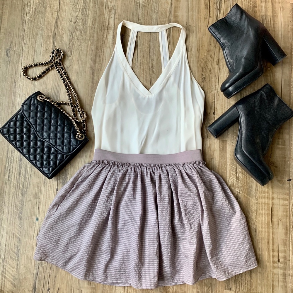 LaRok Full Swing Purple Mini Skirt